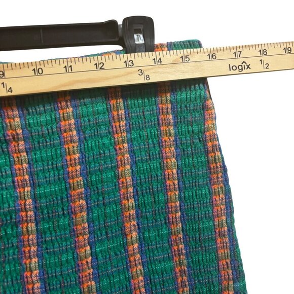 Free People Womens Fine Line Slim Striped Smocked Flare Pants Size L - Picture 9 of 11